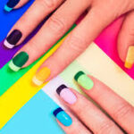 punta uñas francesas de colores