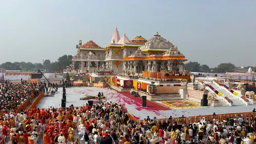 Ram Mandir Float at New York India Day Parade: Celebrating Diversity 2024 Mandir