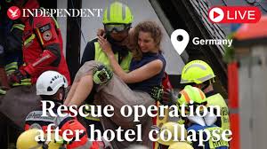 8 trapped after hotel