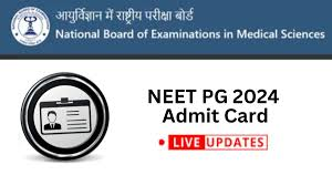 NEET PG 2024 Admit Card released at natboard.edu.in, direct link here: Check hall ticket instructions 2024 NEET PG 2024