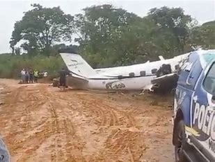 avion cae en brasil