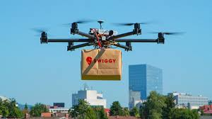 Drones ferry food