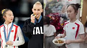 Chinese Gymnast Serves Food In Local Restaurant Days After Winning Olympics Silver Medal