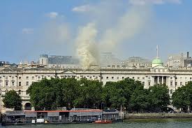 Fire Erupts at