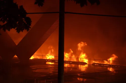 Devastating Blaze Massive Destroys Dino Park in Visakhapatnam Exclusive 2024 Massive
